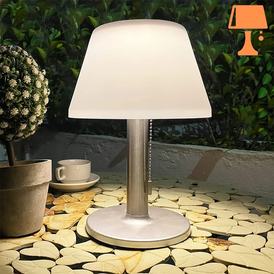 lampe de chevet avec tirette blanche