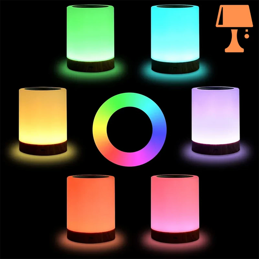 lampe de chevet avec variateur d'intensité et couleur