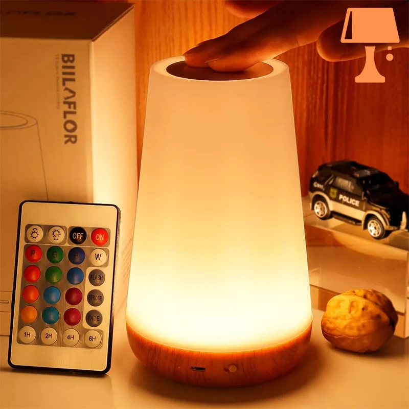 lampe de chevet avec variateur d'intensité grand tactile