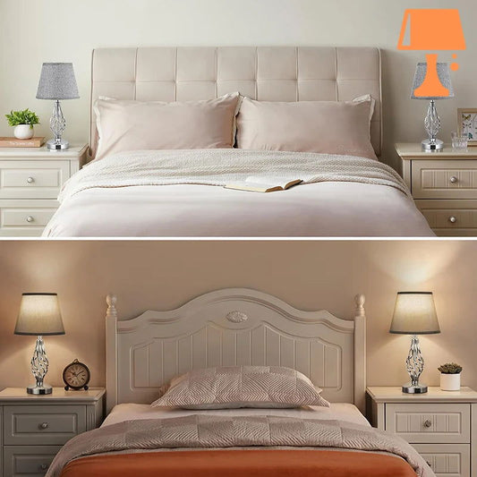 lampe de chevet chargeur téléphone allumée éteint