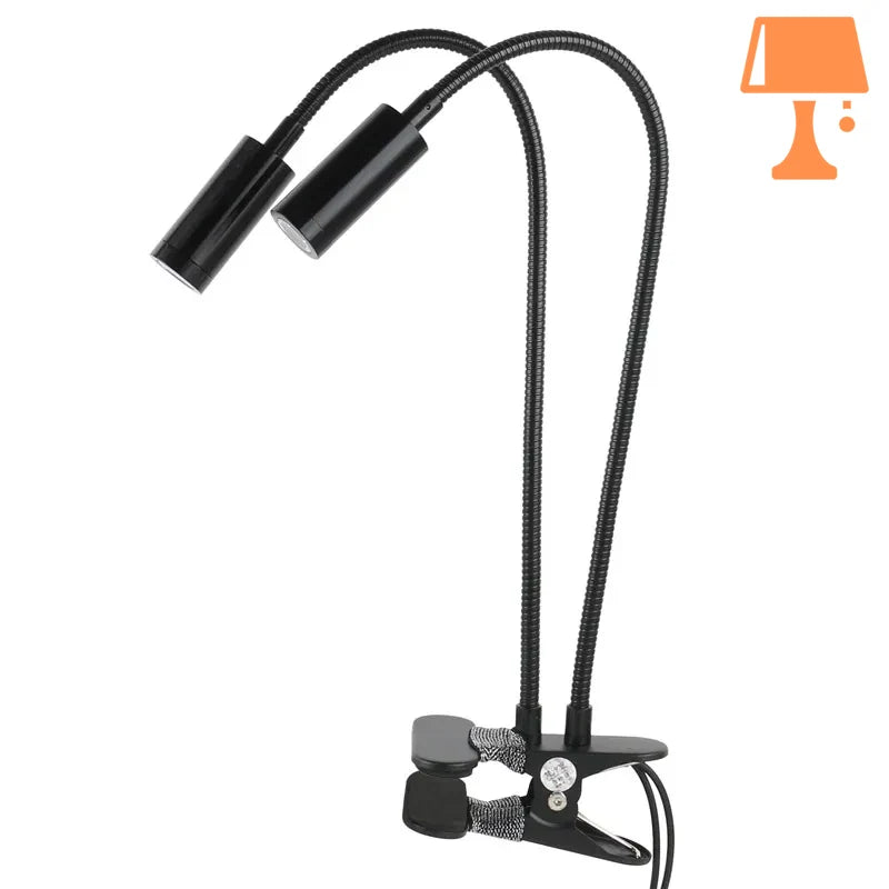 lampe de chevet clipsable noire
