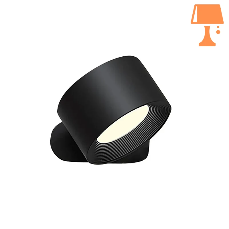 lampe de chevet directionnelle noir