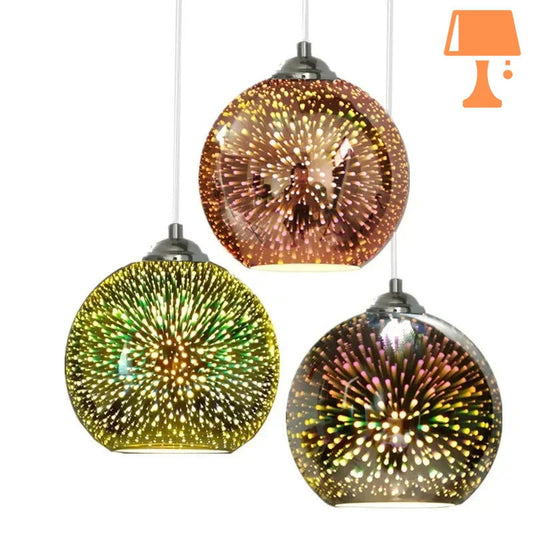 lampe de chevet en verre coloré design