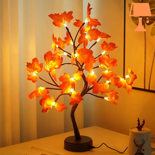 lampe de chevet enfant fleur orange