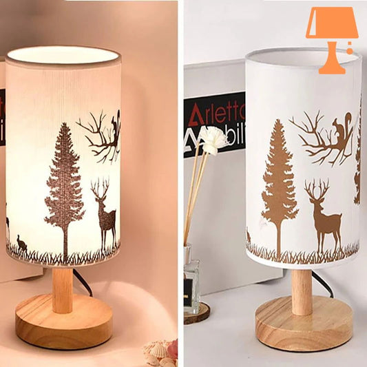 lampe de chevet esprit chalet avat-après