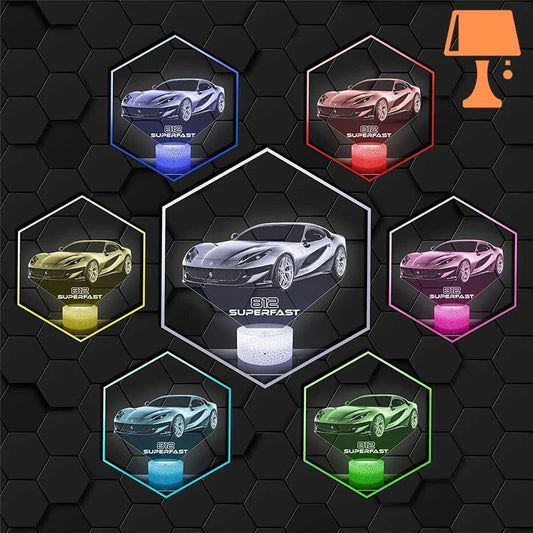 lampe de chevet ferrari couleur