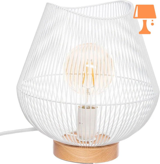 lampe de chevet filaire blanc