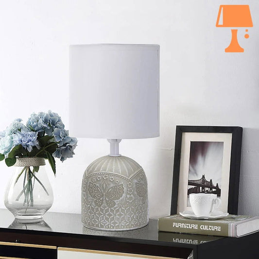 lampe de chevet grise design chambre