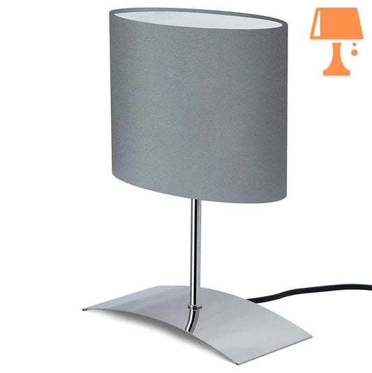 lampe de chevet grises argenté