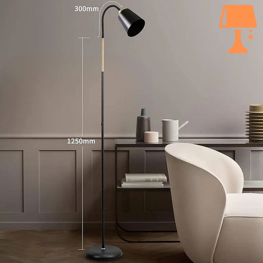 lampe de chevet haute noir mesure