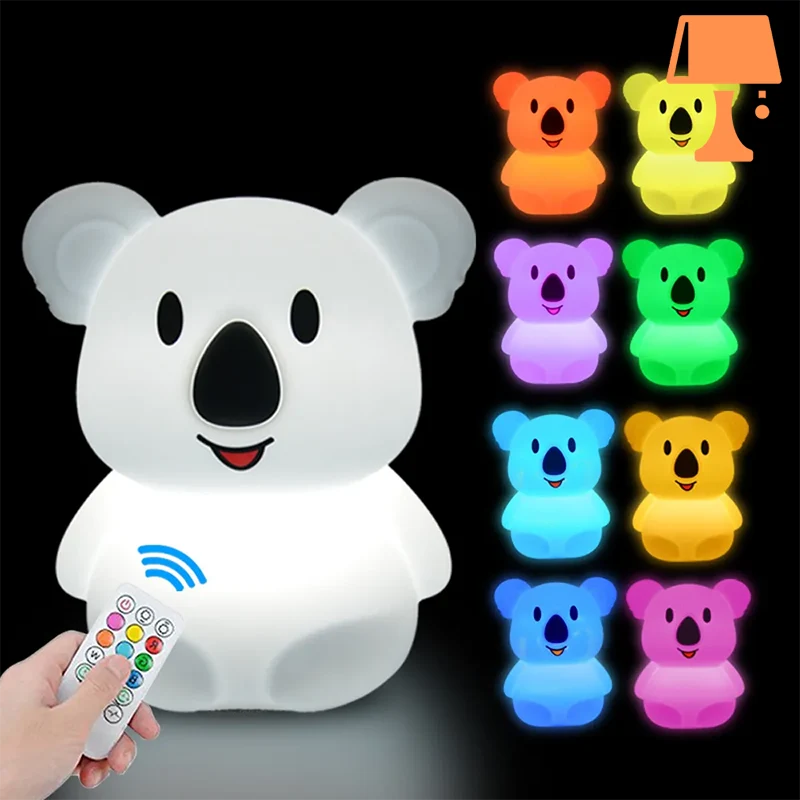 lampe de chevet koala couleur