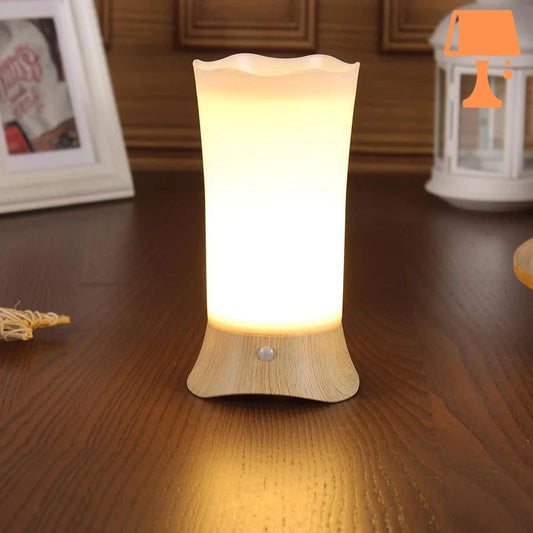 lampe de chevet led à pile allumée