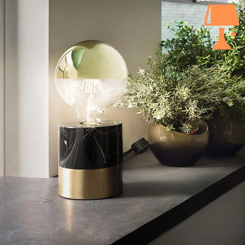 lampe de chevet marbre salon