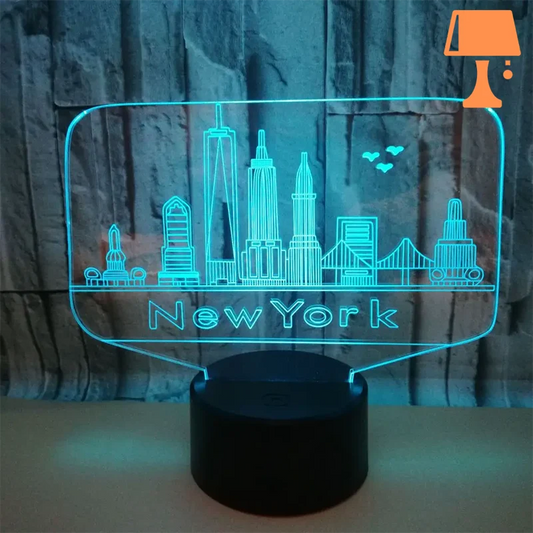 lampe de chevet new york 3d