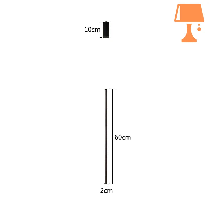 petite lampe de chevet suspendu 60 cm