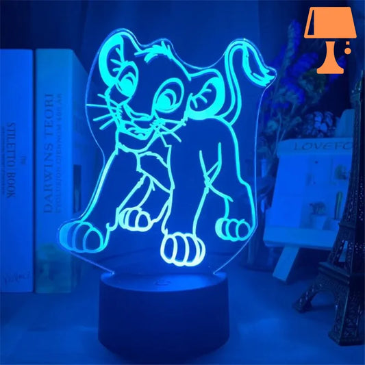 Veilleuse roi lion design