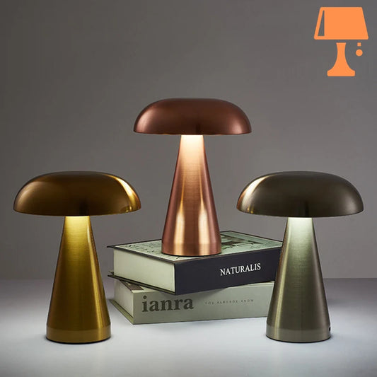 lampe-champignon-chrome-tactile