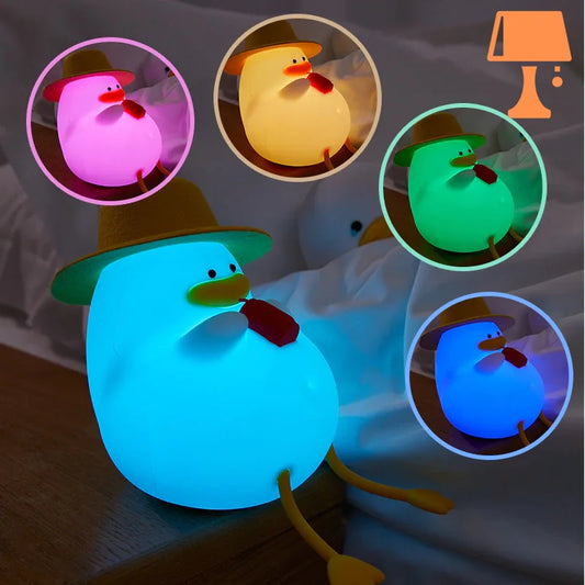 lampe-de-chevet-canard-multicolore