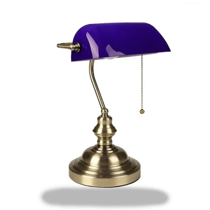 Lampe banquier bleue