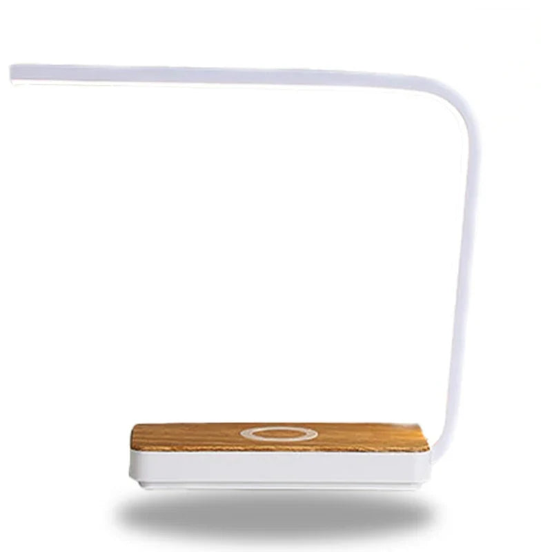 Lampe blanche de chevet tactile