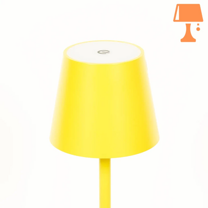 Lampe de Chevet Originale Jaune zoom haut de lampe