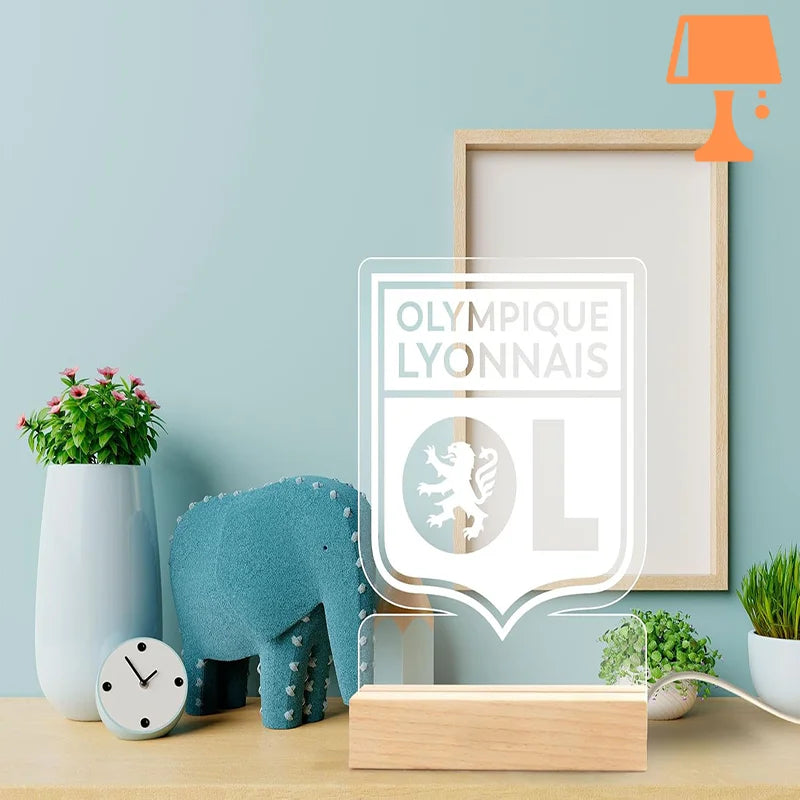 Lampe de chevet olympique lyonaise