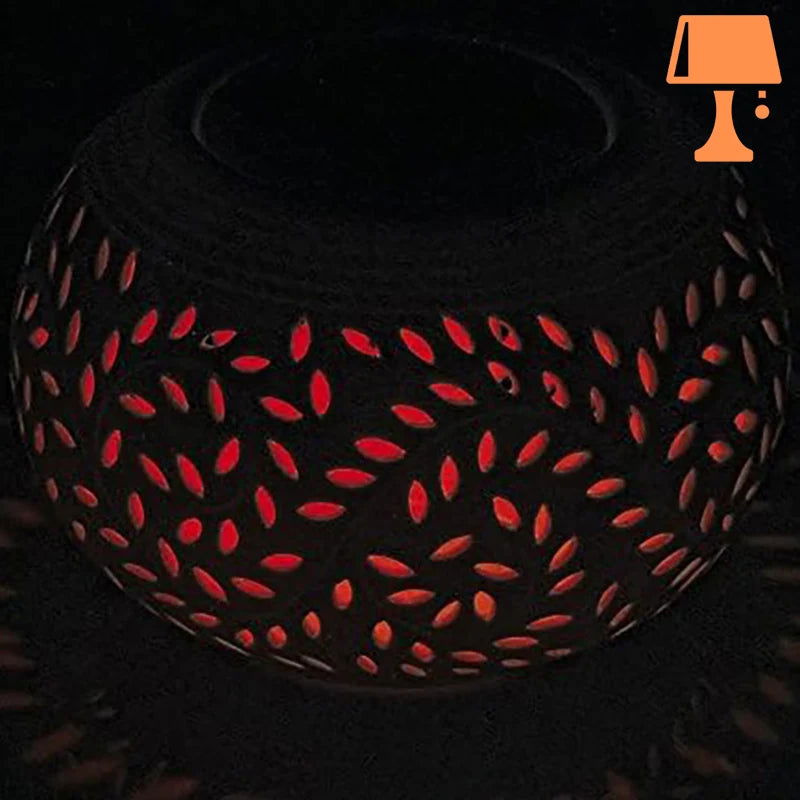 Lampe de Chevet Porcelaine Vintage Rouge