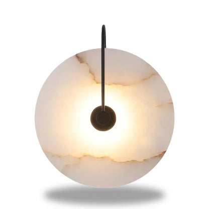 Lampe de Chevet en Marbre Blanc