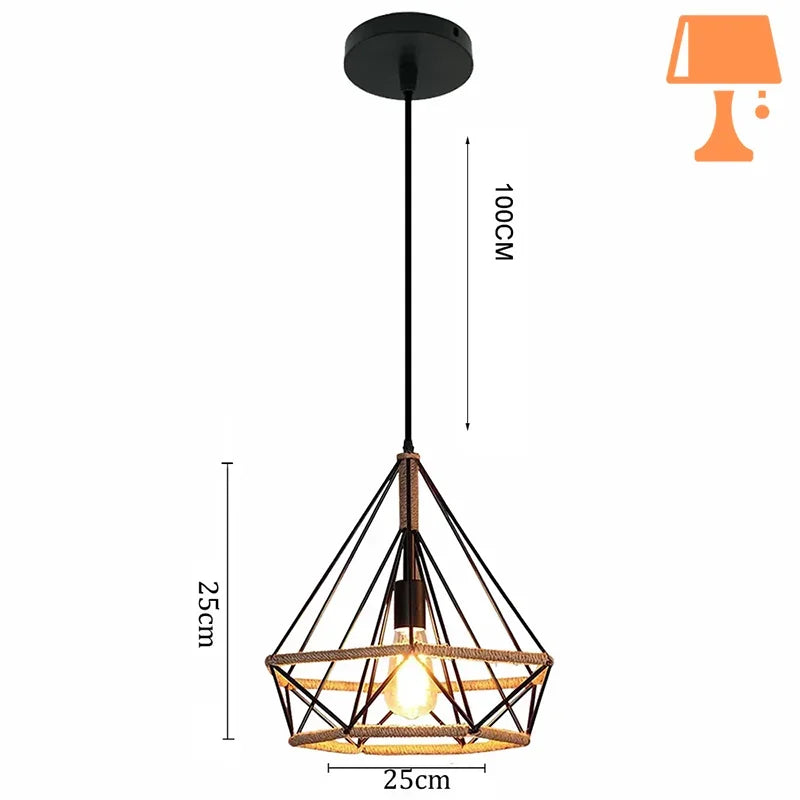 Abat jour avec corde design