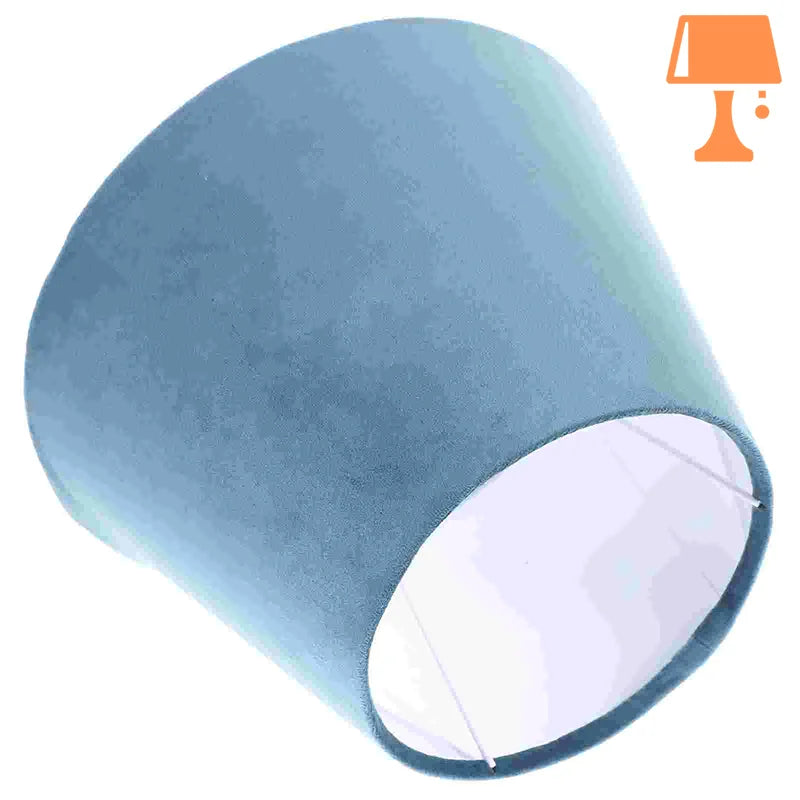 abat-jour bleu marine pour lampe de chevet côté