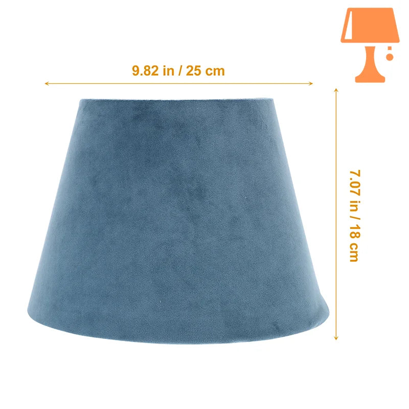 abat-jour bleu marine pour lampe de chevet mesure