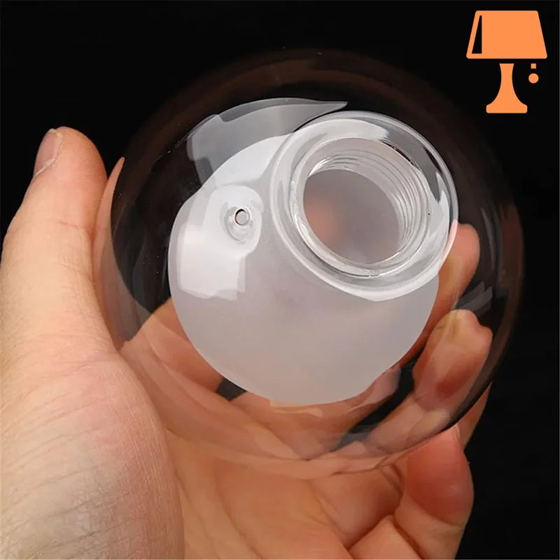 Abat jour boule verre moderne