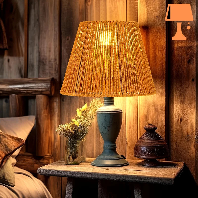 abat-jour canage lampe de chevet chambre