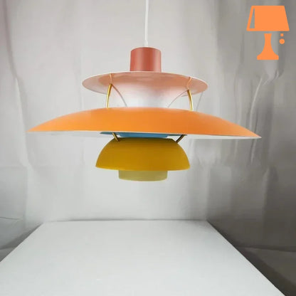 Abat jour design orange