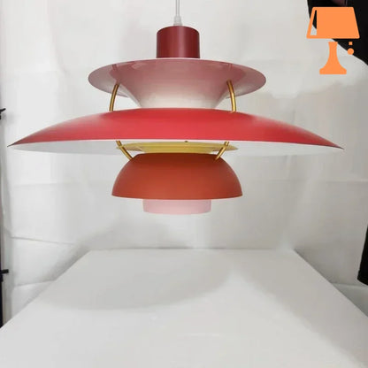 Abat jour design rouge