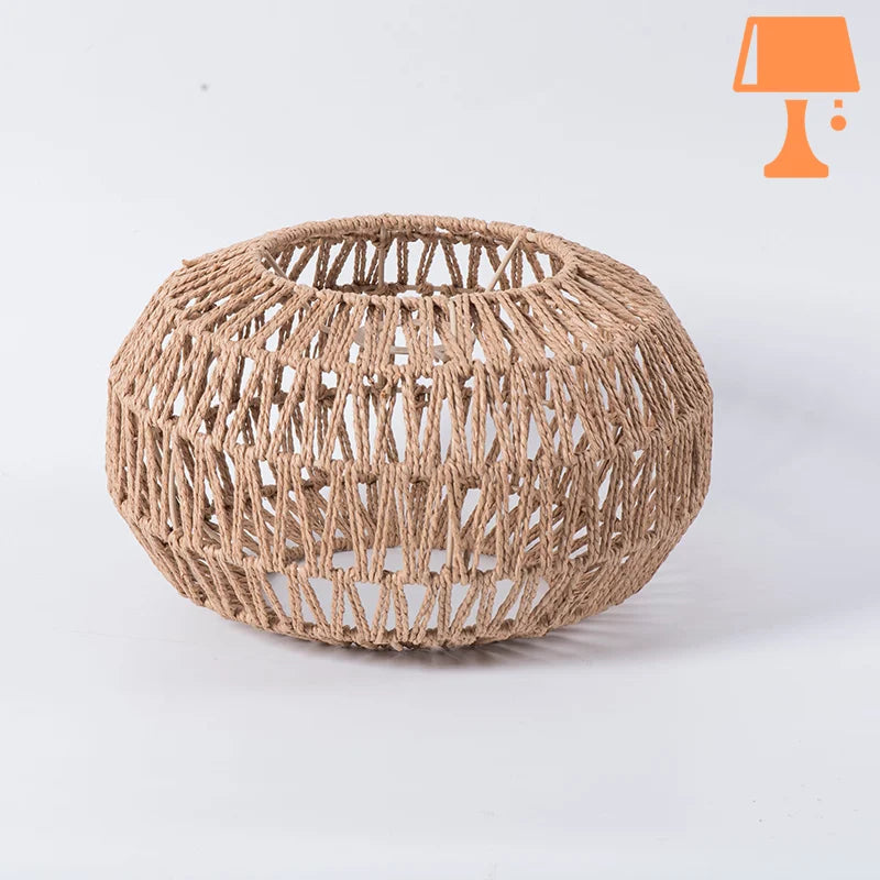 abat-jour en corde pour lampe de chevet originale