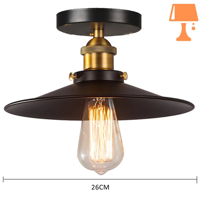 Abat jour industriel vintage design