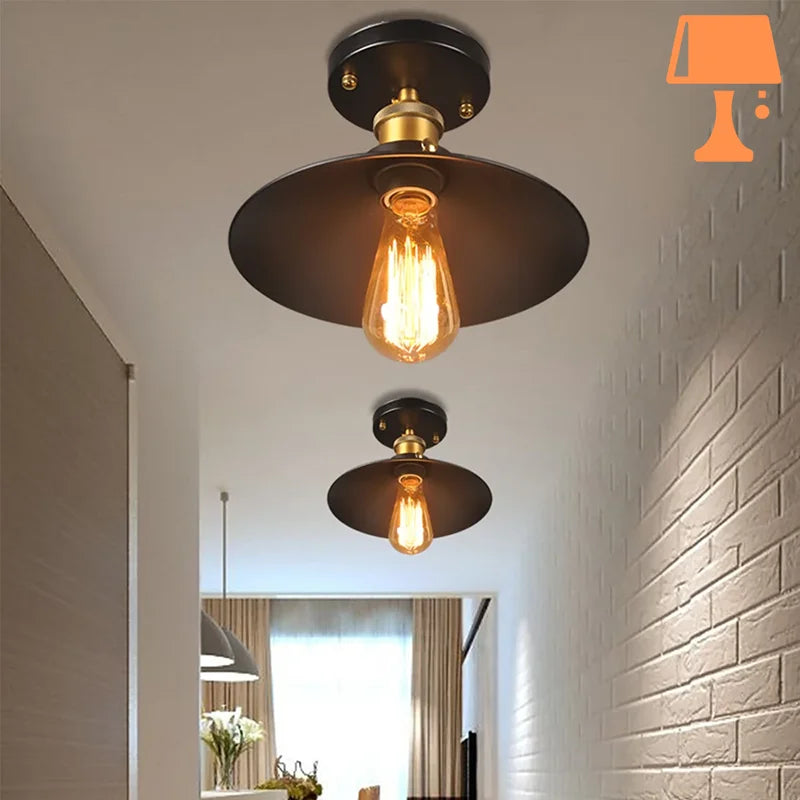 Abat jour industriel vintage moderne