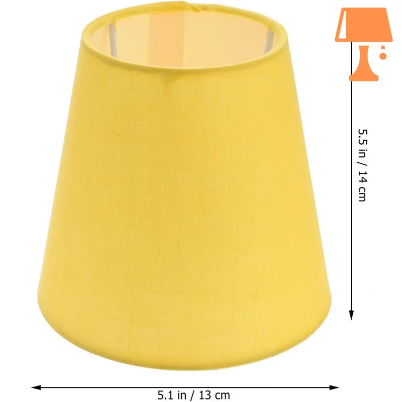 abat-jour jaune pour lampe de chevet mesure