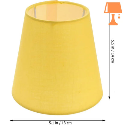 abat-jour jaune pour lampe de chevet mesure