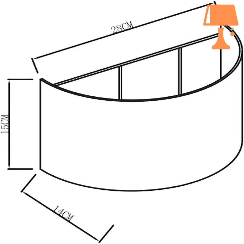 abat-jour murale mesure