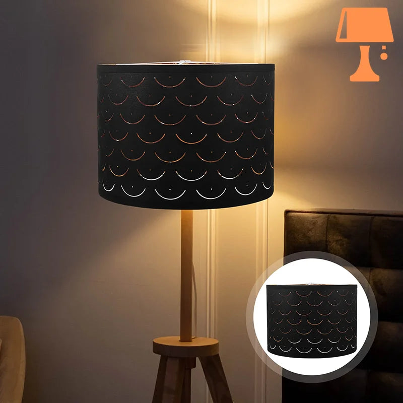 abat-jour noir lampe chambre