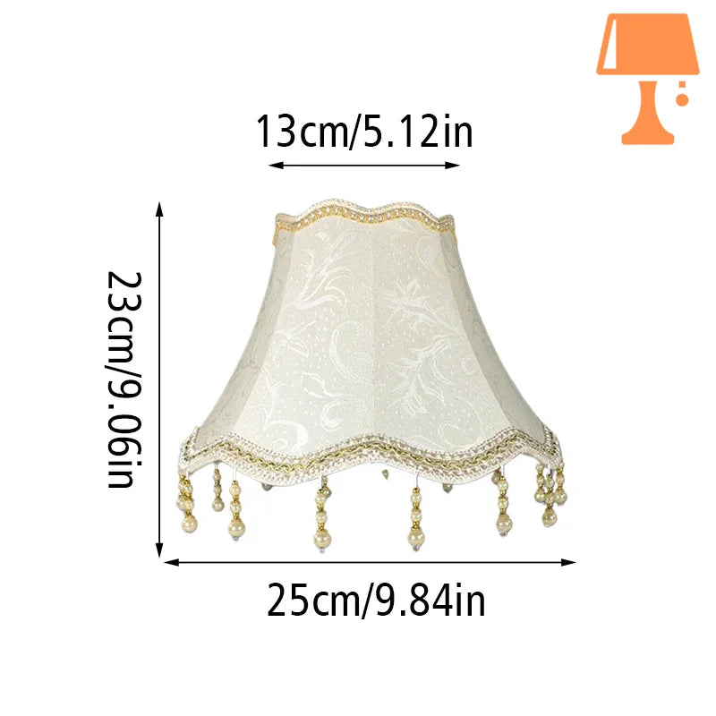 abat-jour pour lampe de chevet vintage mesure