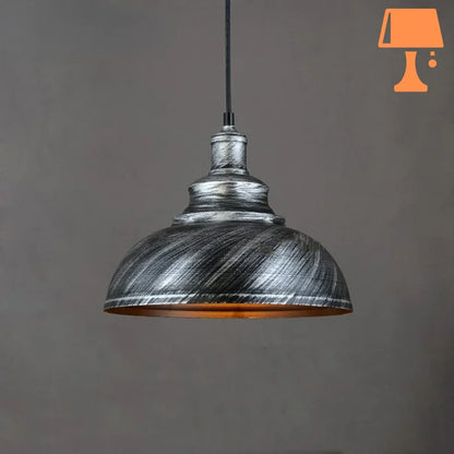 Abat jour suspension industriel gris