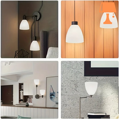 Abat jour verre blanc tendance