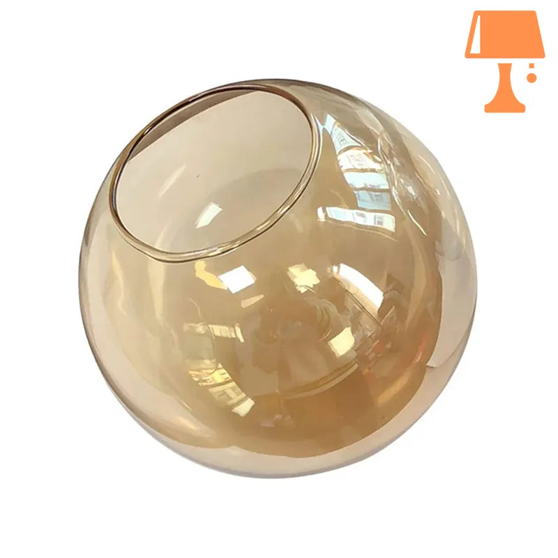 Abat jour verre fumé design