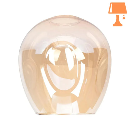 Abat jour verre jaune design