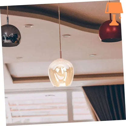 Abat jour verre jaune lampe