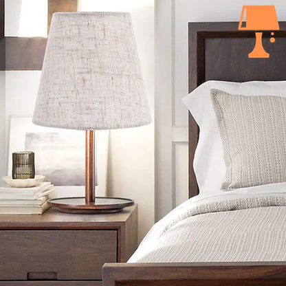 abat-jour gris lampe de chevet chambre