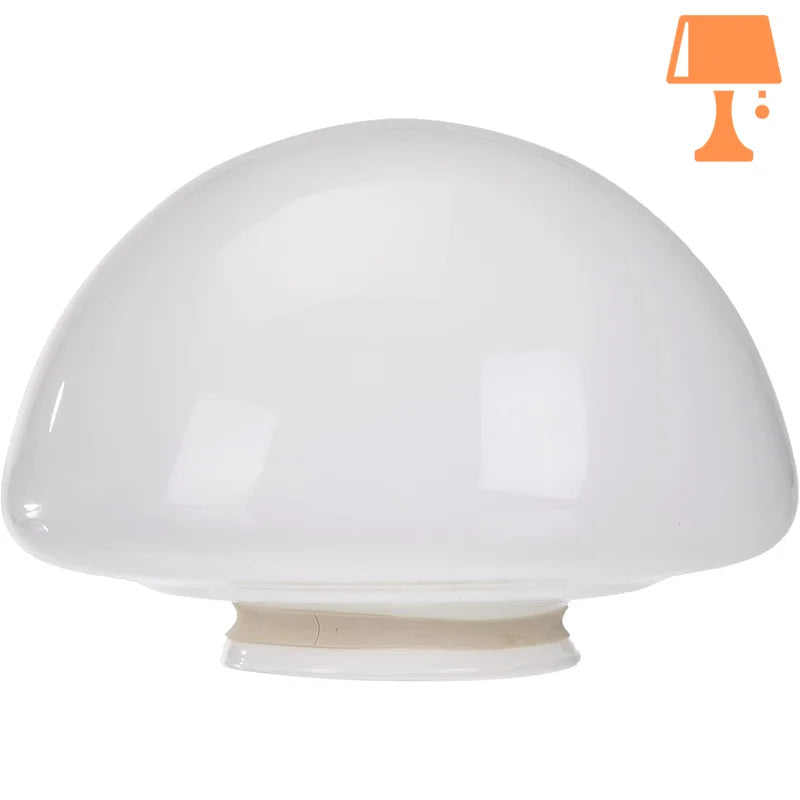 abat-jour opaline pour lampe de chevet blanc